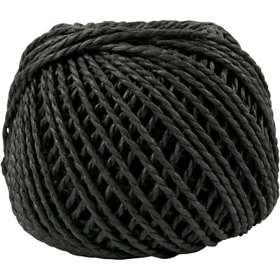 Papperssnöre - 2,5–3 mm x 42 m - Svart