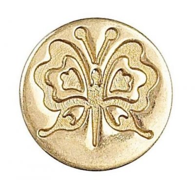 Stämpel/sigill till vaxförseglingshandtag - 18 mm - Fjäril