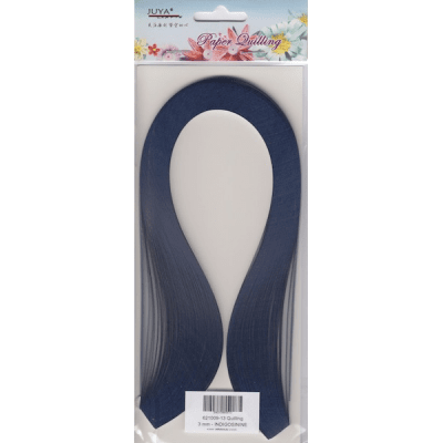 Quillingremsor - 3 mm x 390 mm - 100 st - Indigoblå