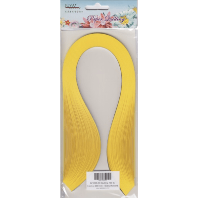 Quillingremsor - 3 mm x 390 mm - 100 st - Citrongul