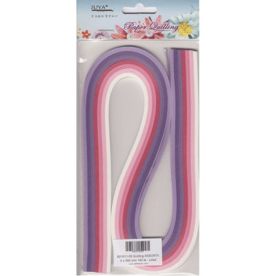 Quilling-pappersremsor - 5 mm x 540 mm - 140 st - Olika färger