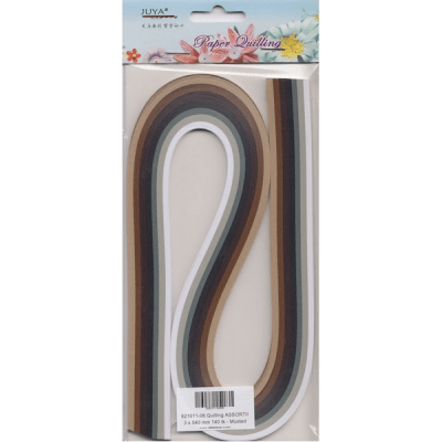 Quilling-pappersremsor - 5 mm x 540 mm - 140 st - Olika färger