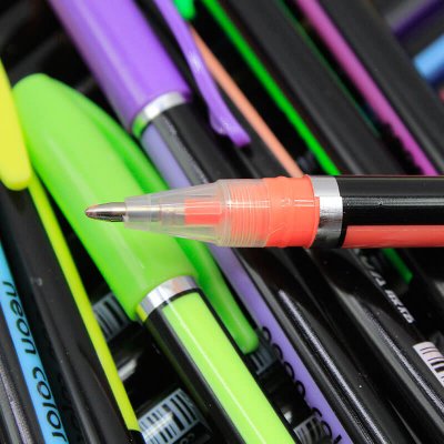 Gelpenna - Metallic/Glitter/Pastell/Neon - 1 mm