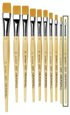 Hobbypensel - Da Vinci - Junior - 304 - Platt - 02