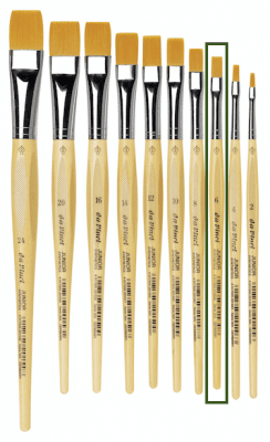 Hobbypensel - Da Vinci - Junior - 304 - Platt - 06
