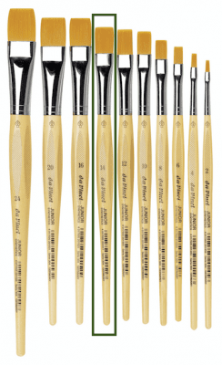 Hobbypensel - Da Vinci - Junior - 304 - Platt - 14