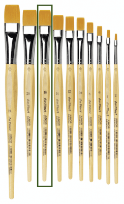 Hobbypensel - Da Vinci - Junior - 304 - Platt - 16