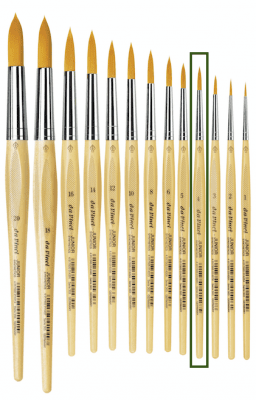 Hobbypensel - Da Vinci - Junior - 303 - Rund - 04