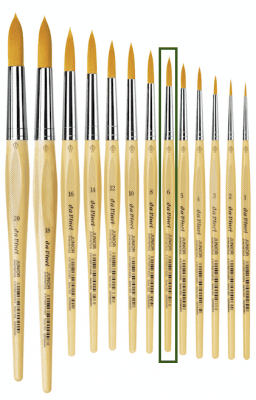 Hobbypensel - Da Vinci - Junior - 303 - Rund - 06