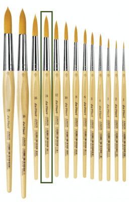 Hobbypensel - Da Vinci - Junior - 303 - Rund - 14