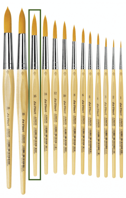 Hobbypensel - Da Vinci - Junior - 303 - Rund - 16