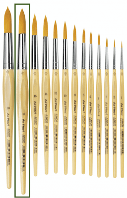 Hobbypensel - Da Vinci - Junior - 303 - Rund - 18