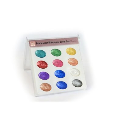 Vattenfärg - Pearlescent Jewel Box Set - 12 Färger