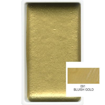 Vattenfärg - Gansai Tambi Metallic 091 - Blåaktig Guld