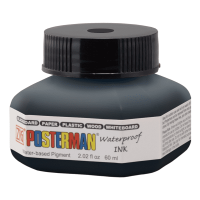 Vattenfast Bläck - Posterman - 60 ml - Olika färger