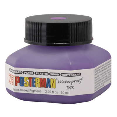 Vattenfast Bläck - Posterman - 60 ml - Olika färger