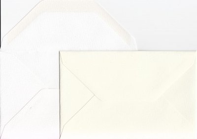Kuvert - Rossi Medioevalis - Ljusvit/naturvit - 9 x 14 cm - 10 st