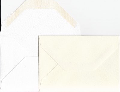 Kuvert - Rossi Medioevalis - Ljusvit/naturvit - 7 x 10 cm - 10 st