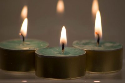 Handgjord värmeljus - Pärla