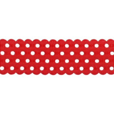 Grosgrainband - 28 mm - Röd