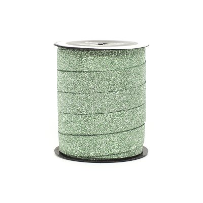 Presentband - Glitter - 10 mm - Grön