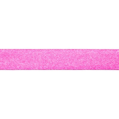 Enfärgat Satinband - 15 mm - 31 - Neonrosa (1)