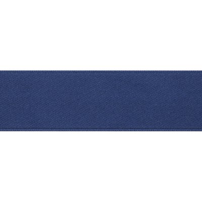 Enfärgat Satinband - 25 mm - Mörkblå/Marinblå