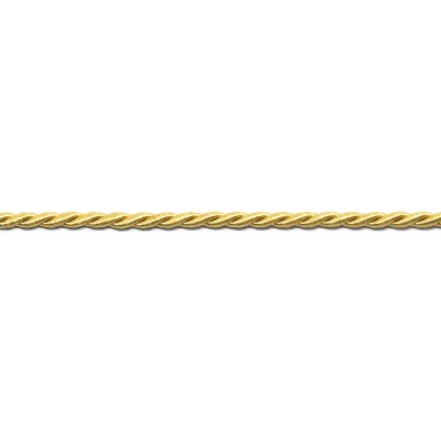 Tvinnad Silkessnodd - 3 mm - Guld