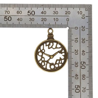 metalldekoration klocka