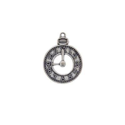 metalldekoration klocka Silver