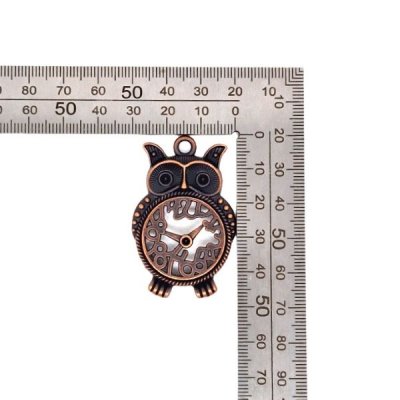 metalldekoration klocka antikkoppar