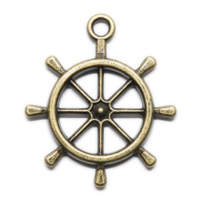 Berlock/Charm - Båtroder - 25 x 28 mm - Antikguld - xx st