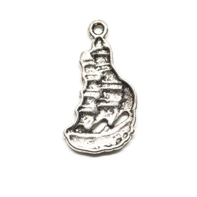 Berlock/Charm - Segelfartyg - 12 x 22 mm - Antiksilver - xx st