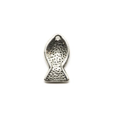 Berlock/Charm - Fisk - 8 x 14 mm - Antiksilver - xx st