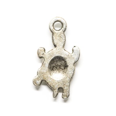 Berlock/Charm - Sköldpadda - 13 x 23 mm - Antiksilver - xx st