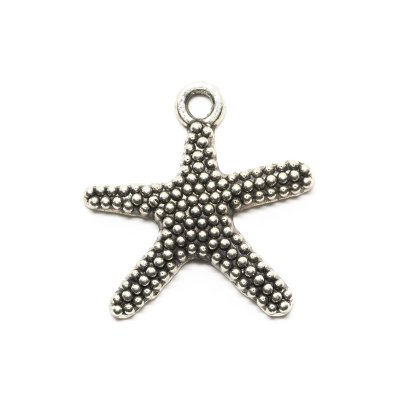 Berlock/Charm - Sjöstjärna - 19 x 20 mm - Antiksilver - xx st