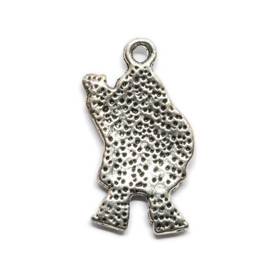 Berlock/Charm - Jultomte - 12 x 24 mm - Antiksilver - xx st