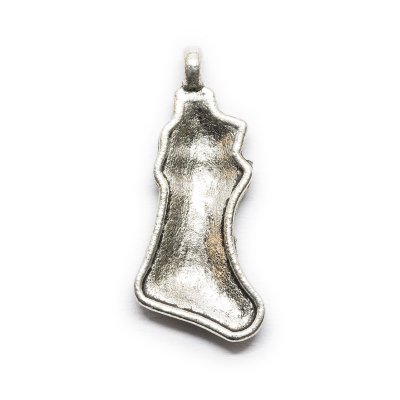 Berlock/Charm - Julstrumpa - 11 x 24 mm - Antiksilver - xx st