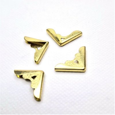 Bokhörn / Metallhörn - 17 mm - Guld