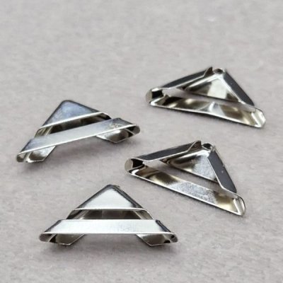 Metallhörn - 16 mm - Silver - 4 st