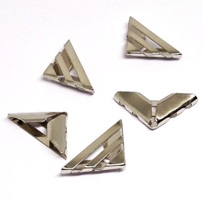 Metallhörn - 16 mm - Silver - 4 st