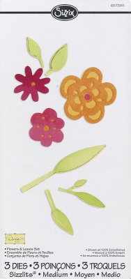 Dies - Sizzix - Flowers & Leaves Set