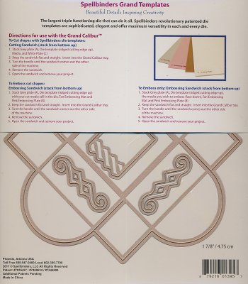 Dies - Spellbinders - Grand Templates - Square Petal Top Box