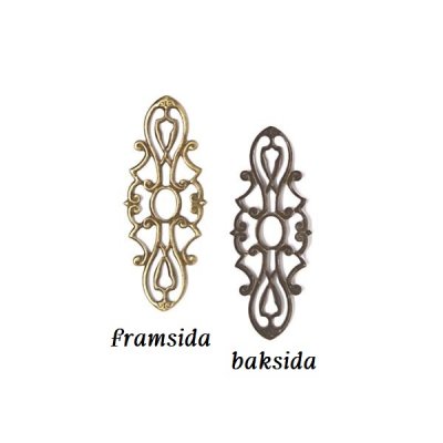 Metalldekoration - Antikguld - Ornament