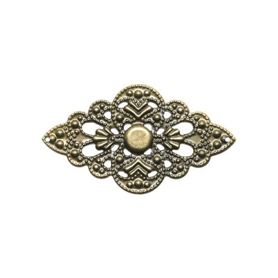 Metalldekoration - Antikguld - Ornament - 52 mm - xx st