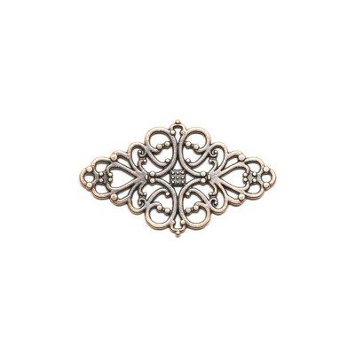 Metalldekoration - Antikkoppar - Ornament - 42 mm - xx st