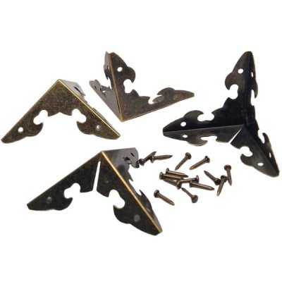 metaldekoration hörn Antikbrons