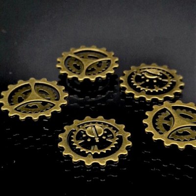Steampunk-kugghjul i metall