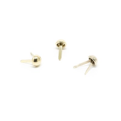 Dekorationsnitar/Brads - Runda - Guld - 10 st