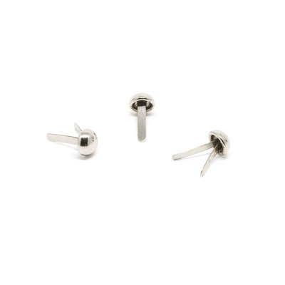 Dekorationsnitar/Brads - Runda - Silver - 10 st